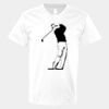 V-Neck Heavy Cotton 100% T-Shirt Thumbnail