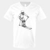V-Neck Heavy Cotton 100% T-Shirt Thumbnail