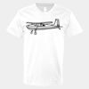 V-Neck Heavy Cotton 100% T-Shirt Thumbnail