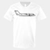 V-Neck Heavy Cotton 100% T-Shirt Thumbnail