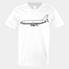 V-Neck Heavy Cotton 100% T-Shirt Thumbnail