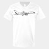 V-Neck Heavy Cotton 100% T-Shirt Thumbnail