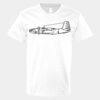 V-Neck Heavy Cotton 100% T-Shirt Thumbnail