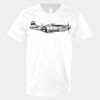 V-Neck Heavy Cotton 100% T-Shirt Thumbnail