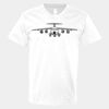 V-Neck Heavy Cotton 100% T-Shirt Thumbnail