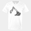 V-Neck Heavy Cotton 100% T-Shirt Thumbnail