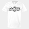 V-Neck Heavy Cotton 100% T-Shirt Thumbnail