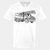 V-Neck Heavy Cotton 100% T-Shirt Thumbnail