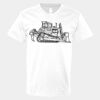 V-Neck Heavy Cotton 100% T-Shirt Thumbnail
