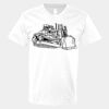 V-Neck Heavy Cotton 100% T-Shirt Thumbnail