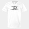 V-Neck Heavy Cotton 100% T-Shirt Thumbnail