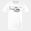 V-Neck Heavy Cotton 100% T-Shirt Thumbnail