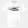 V-Neck Heavy Cotton 100% T-Shirt Thumbnail
