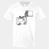 V-Neck Heavy Cotton 100% T-Shirt Thumbnail