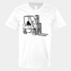 V-Neck Heavy Cotton 100% T-Shirt Thumbnail
