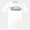 V-Neck Heavy Cotton 100% T-Shirt Thumbnail