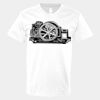 V-Neck Heavy Cotton 100% T-Shirt Thumbnail