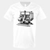 V-Neck Heavy Cotton 100% T-Shirt Thumbnail