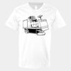 V-Neck Heavy Cotton 100% T-Shirt Thumbnail