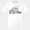 V-Neck Heavy Cotton 100% T-Shirt Thumbnail