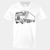 V-Neck Heavy Cotton 100% T-Shirt Thumbnail