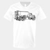 V-Neck Heavy Cotton 100% T-Shirt Thumbnail