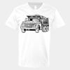 V-Neck Heavy Cotton 100% T-Shirt Thumbnail