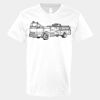 V-Neck Heavy Cotton 100% T-Shirt Thumbnail