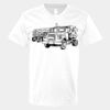 V-Neck Heavy Cotton 100% T-Shirt Thumbnail