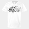 V-Neck Heavy Cotton 100% T-Shirt Thumbnail