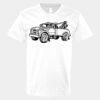 V-Neck Heavy Cotton 100% T-Shirt Thumbnail