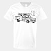 V-Neck Heavy Cotton 100% T-Shirt Thumbnail
