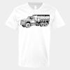 V-Neck Heavy Cotton 100% T-Shirt Thumbnail