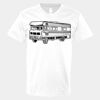 V-Neck Heavy Cotton 100% T-Shirt Thumbnail