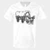 V-Neck Heavy Cotton 100% T-Shirt Thumbnail