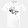 V-Neck Heavy Cotton 100% T-Shirt Thumbnail