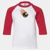 Youth Three Quarter Sleeve Baseball T-Shirt Thumbnail