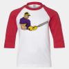 Youth Three Quarter Sleeve Baseball T-Shirt Thumbnail