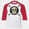 Youth Three Quarter Sleeve Baseball T-Shirt Thumbnail