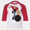 Youth Three Quarter Sleeve Baseball T-Shirt Thumbnail