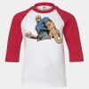 Youth Three Quarter Sleeve Baseball T-Shirt Thumbnail