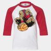 Youth Three Quarter Sleeve Baseball T-Shirt Thumbnail
