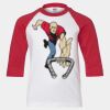 Youth Three Quarter Sleeve Baseball T-Shirt Thumbnail