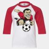 Youth Three Quarter Sleeve Baseball T-Shirt Thumbnail