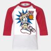 Youth Three Quarter Sleeve Baseball T-Shirt Thumbnail