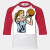 Youth Three Quarter Sleeve Baseball T-Shirt Thumbnail