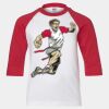Youth Three Quarter Sleeve Baseball T-Shirt Thumbnail