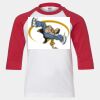 Youth Three Quarter Sleeve Baseball T-Shirt Thumbnail