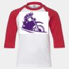 Youth Three Quarter Sleeve Baseball T-Shirt Thumbnail