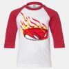 Youth Three Quarter Sleeve Baseball T-Shirt Thumbnail